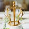 9-Inch tall Gold Metal Crown Cake Topper
